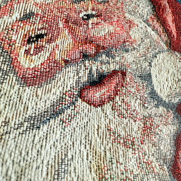 Retro Santa Claus Christmas Holidays Tapestry Table Runner 11.5" x 68" - Picture 5 of 9